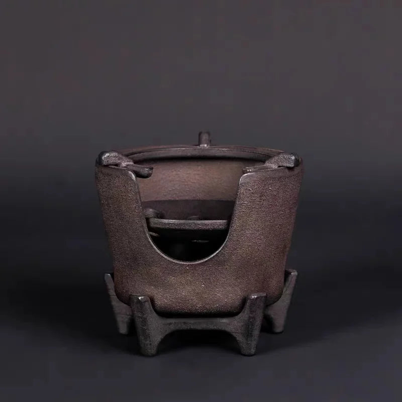 Tea Stove Tea Room Iron Kettle Stove Ancient Style Honeycomb Small Carbon Stove Household Pure Handmade Vintage