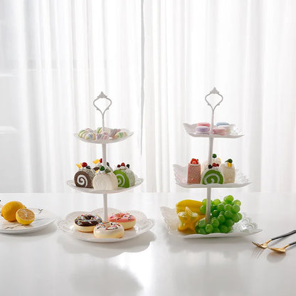 3 Tier Stand Display Rack (Afternoon Tea; Snack Fruit Tray; Wedding Party Dessert Table)