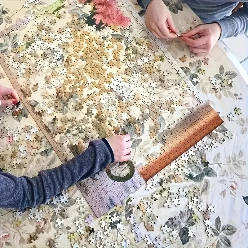 1000pcs Grandma'S Afternoon Tea Jigsaw Puzzle - Large Paper Puzzle Toy for Adults, Family Interaction Game, DIY Home Decor, Ch