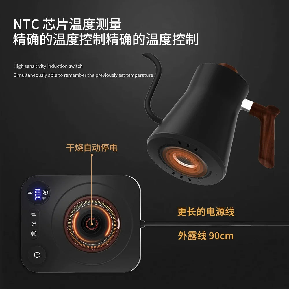 Intelligent Variable Frequency Constant Temperature Control Pour Over Coffee Pot Long Spout Tea Brewing Special